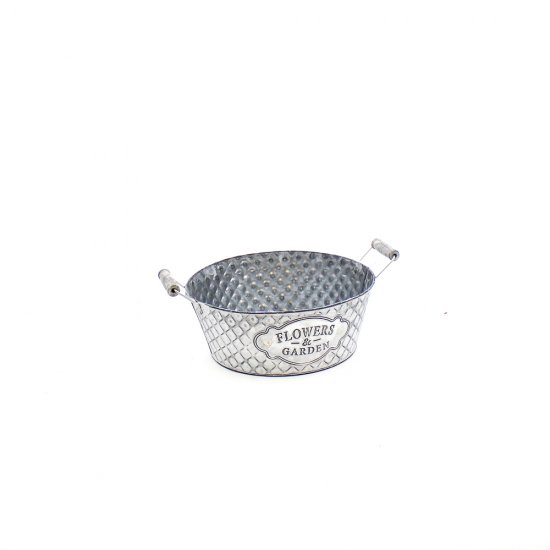 Zinkschale Flowers & Garden D25cm - zum Schließen ins Bild klicken