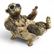 Affe in Badewanne