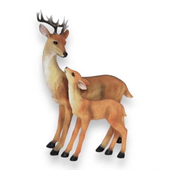 Hirsch mit Reh - zum Schließen ins Bild klicken