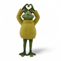 Frosch mit Pulli, gelb Frosch mit Pulli, gelb