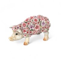Blumenschwein stehend