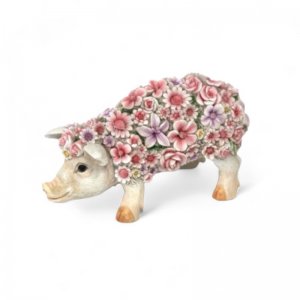 Blumenschwein stehend