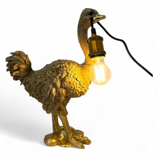 Strauß Lampe - zum Schließen ins Bild klicken