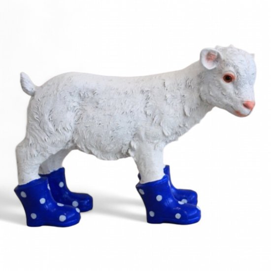 Ziege Gummistiefel - zum Schließen ins Bild klicken