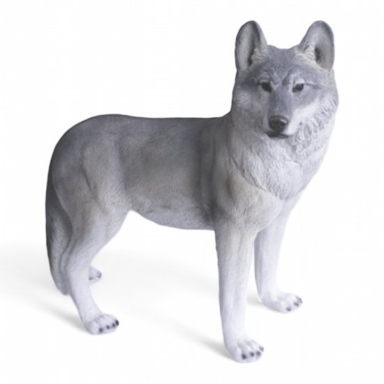 Wolf stehend - zum Schließen ins Bild klicken