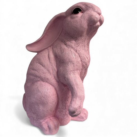 Hase groß, rosa - zum Schließen ins Bild klicken