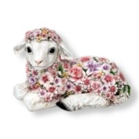 Blumenschaf liegend, klein