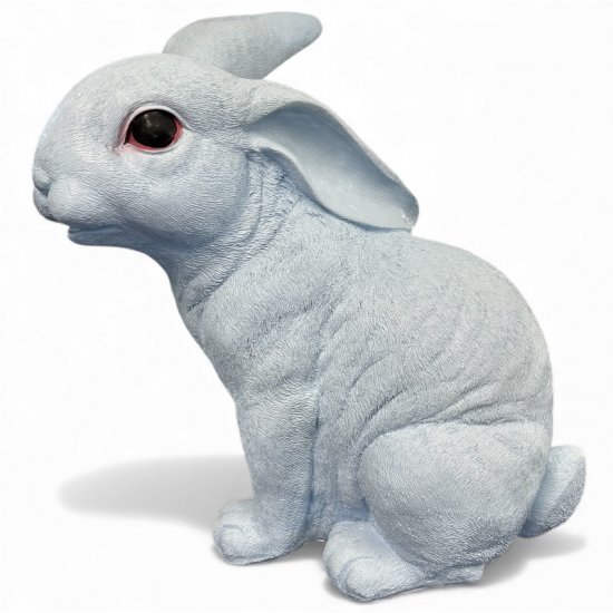 Hase groß, blau - zum Schließen ins Bild klicken