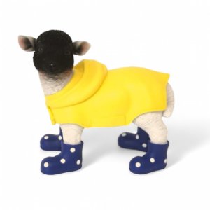 Lamm Mantel blau