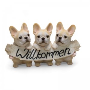 Bulldogge-Willkommen