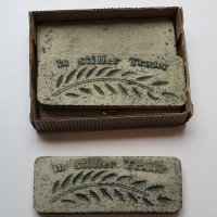 Reliefplatte "In stiller Trauer", 4-er Pack, steinoptik