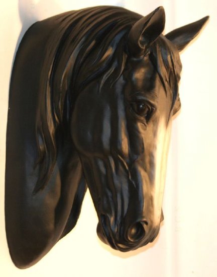 Pferdekopf schwarz - zum Schließen ins Bild klicken