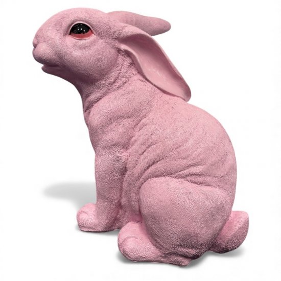 Hase groß, rosa - zum Schließen ins Bild klicken