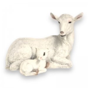 Ziege und Baby