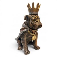 Hund mit Krone H 49cm