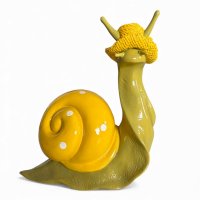 Schnecke, Hut gelb