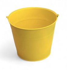 Metalleimer gelb