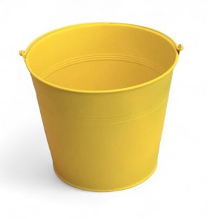 Metalleimer gelb
