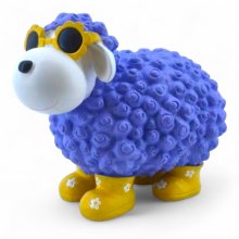 Schaf mit Blumenbrille, lila