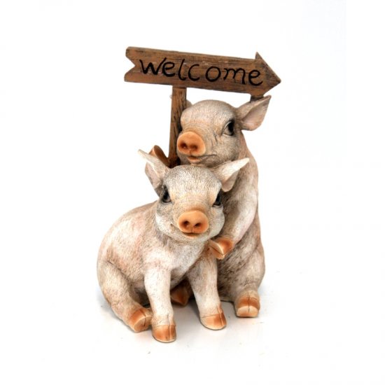 Schweine Welcome - zum Schließen ins Bild klicken