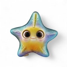 Seestern groß, blau