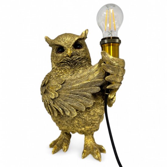 Eule Lampe - zum Schließen ins Bild klicken