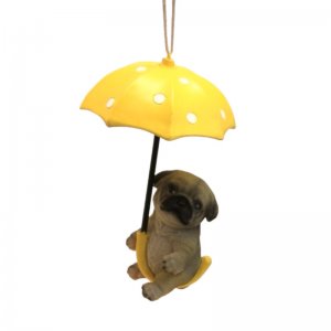 Mops Regenschirm