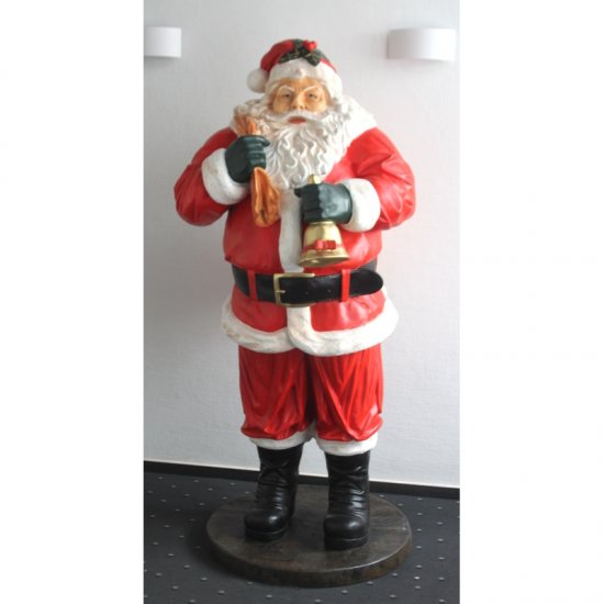 Weihnachtsmann mit Glocke - zum Schließen ins Bild klicken