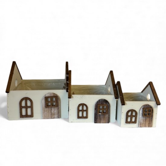 Haus Topf, 3er Set - zum Schließen ins Bild klicken