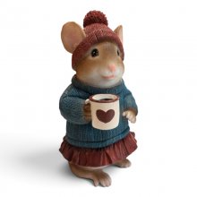 Maus mit Tasse, groß
