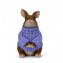 Hase mit Pulli lila