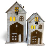 Laterne, LED-Lichterkette Set/2