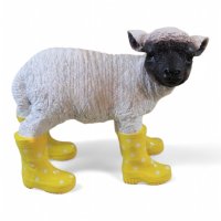 Schaf Gummistiefel gelb
