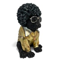 Hund Afrolook, schwarz