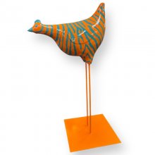 Huhn Zebra, Kopf gerade