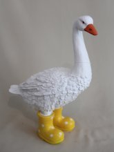 Gans mit Stiefel, gelb