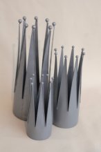 Krone-Topf 3-er, grau