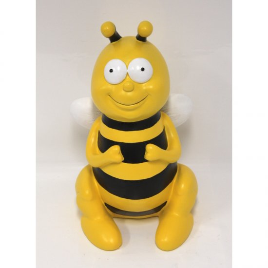 Biene sitzend, H 46cm - zum Schließen ins Bild klicken