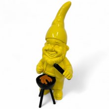 Zwerg mit Grill gelb