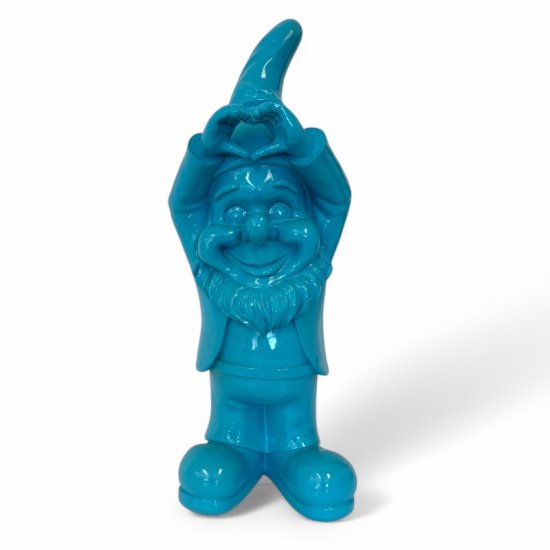 Zwerg Herz oben, blau - zum Schließen ins Bild klicken
