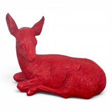 Reh liegend rot