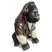 Gorilla Rasta, schwarz