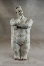 Skulptur Mann, Kopf zur Seite
