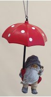 Weihnachtsmann m. Regenschirm
