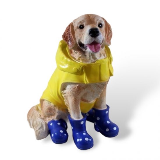 Hund Mantel, Stiefel blau - zum Schließen ins Bild klicken