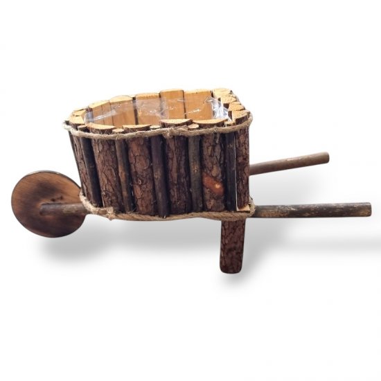 Schubkarre Pflanzer - zum Schließen ins Bild klicken