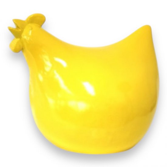 Huhn groß gelb - zum Schließen ins Bild klicken