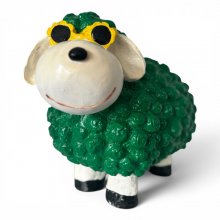 Schaf Blumenbrille, grün