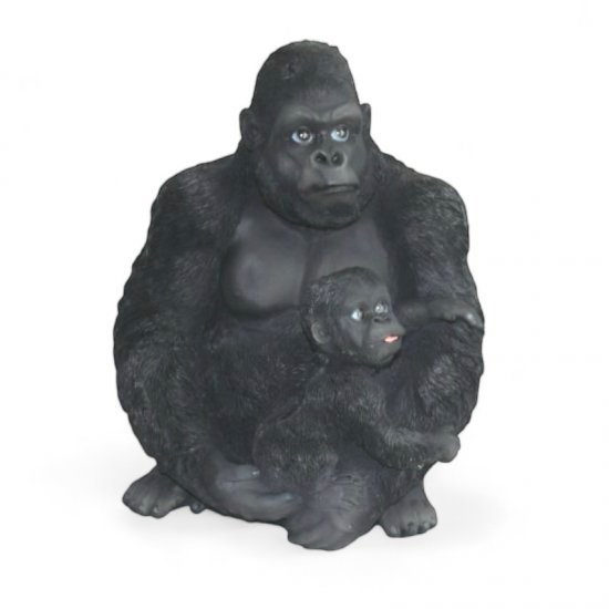 Gorilla mit Baby - zum Schließen ins Bild klicken