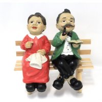 Opa Oma Holzbank